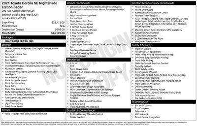 2021 Toyota Corolla SE