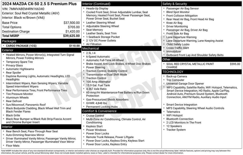 2024 Mazda Mazda CX-50 2.5 S Premium Plus Package