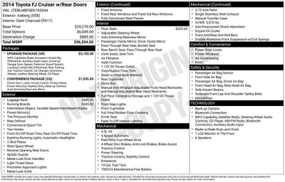 2014 Toyota FJ Cruiser Base