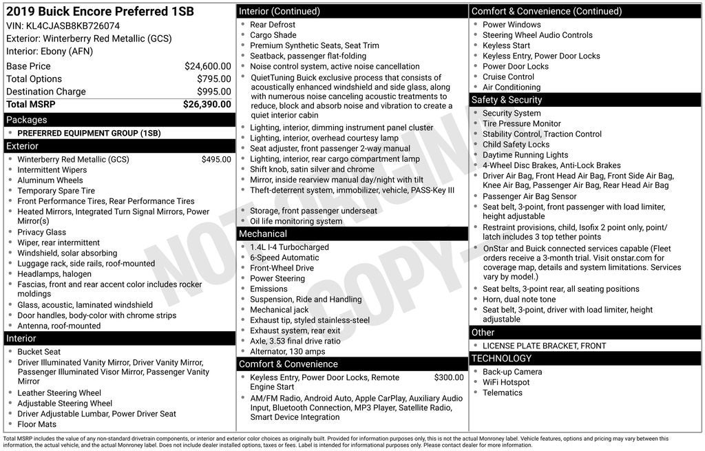 2019 Buick Encore Preferred