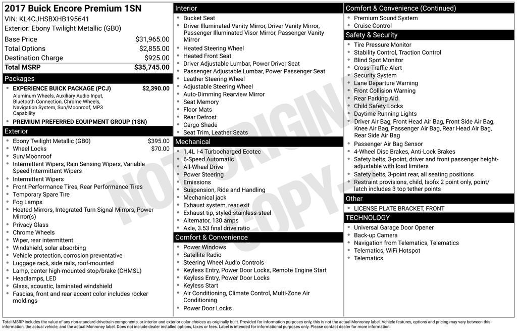 2017 Buick Encore Premium