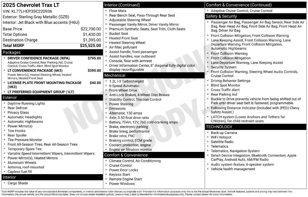 2025 Chevrolet Trax LT