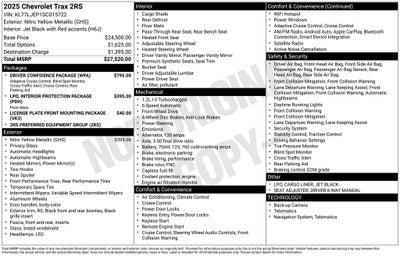 2025 Chevrolet Trax 2RS