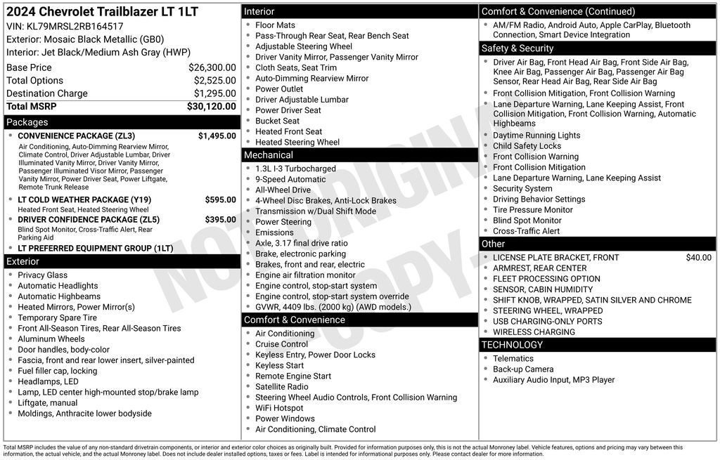 2024 Chevrolet TrailBlazer LT