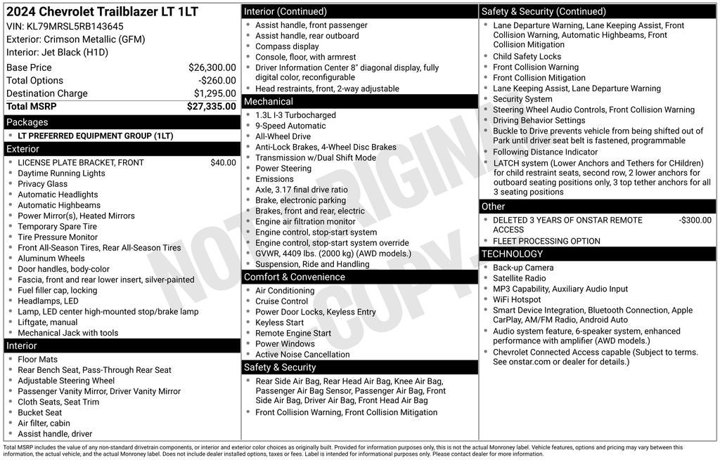 2024 Chevrolet TrailBlazer LT