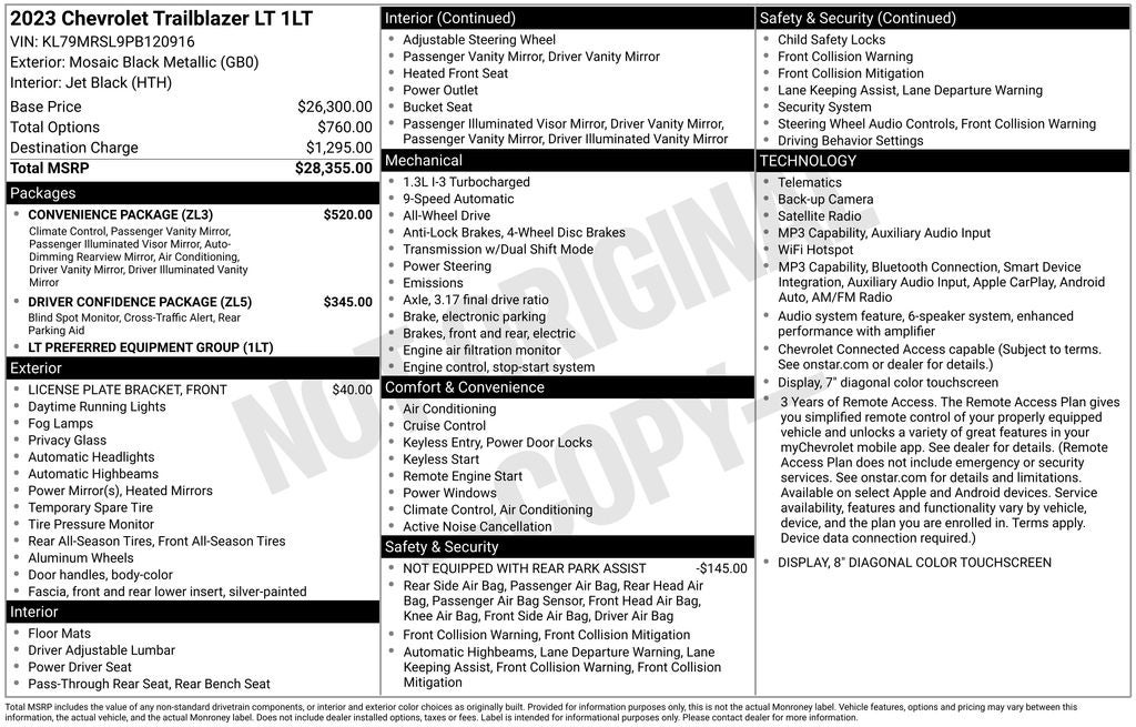 2023 Chevrolet TrailBlazer LT