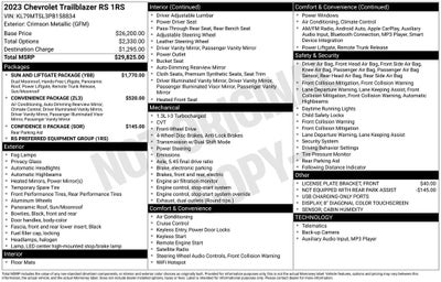 2023 Chevrolet TrailBlazer RS