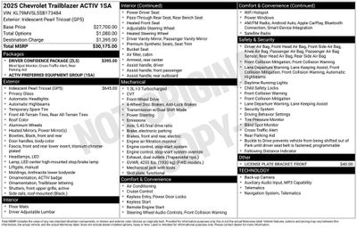 2025 Chevrolet TrailBlazer ACTIV