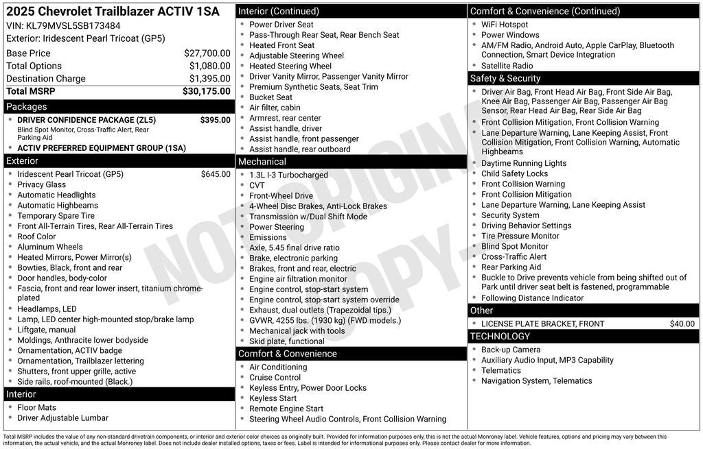 2025 Chevrolet TrailBlazer ACTIV