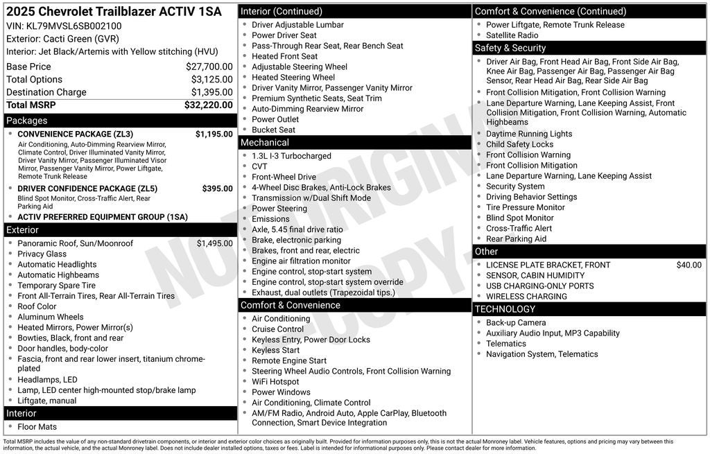 2025 Chevrolet TrailBlazer ACTIV