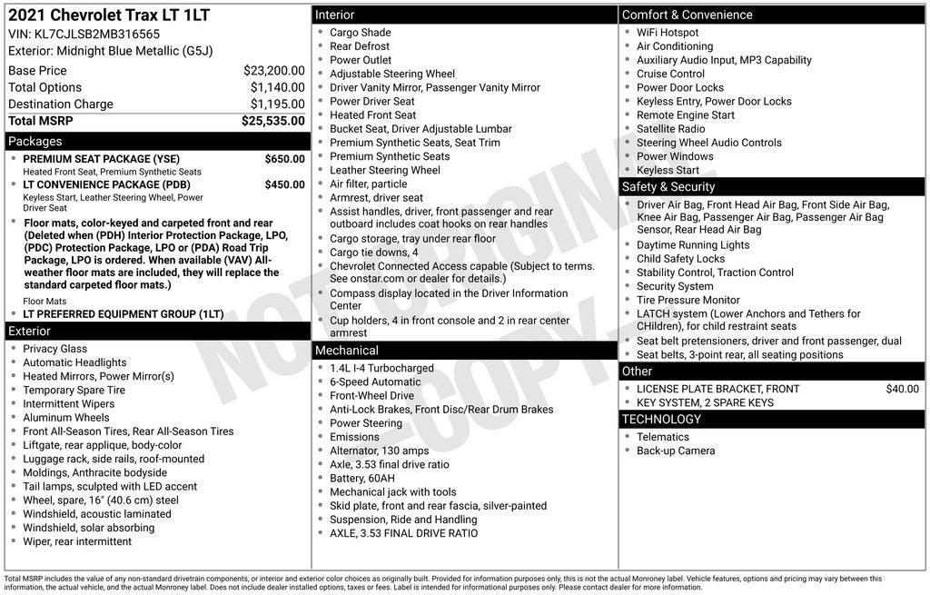 2021 Chevrolet Trax LT