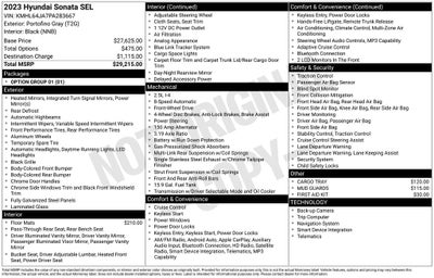 2023 Hyundai Sonata SEL