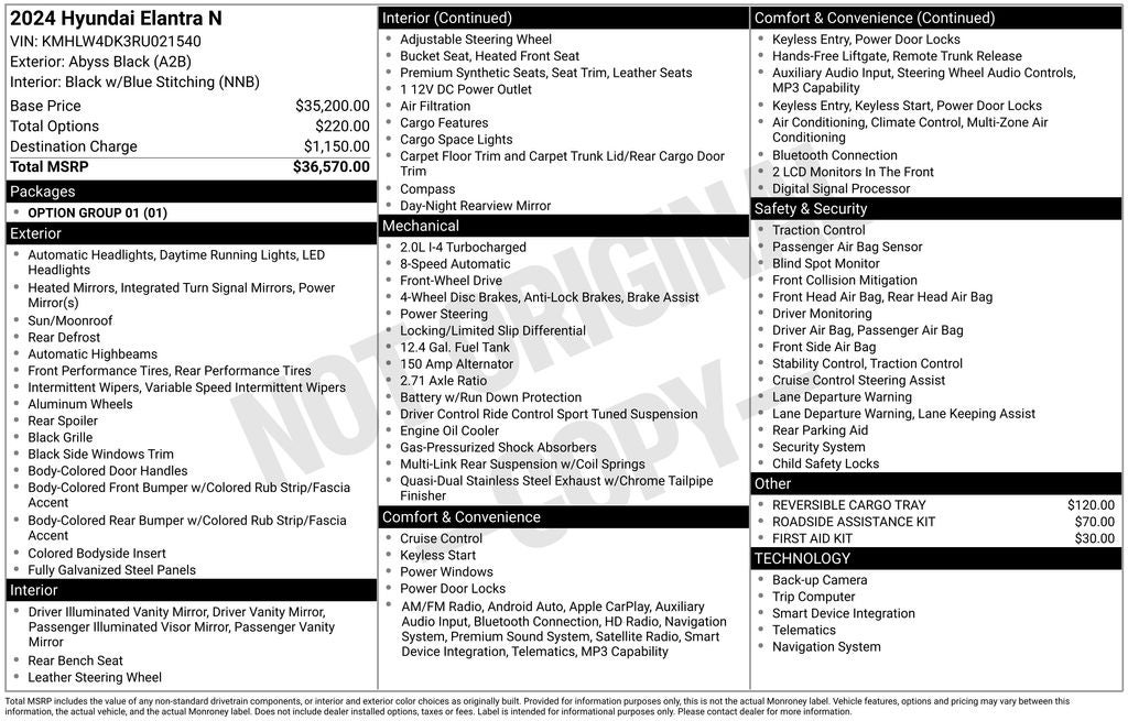 2024 Hyundai Elantra N Base