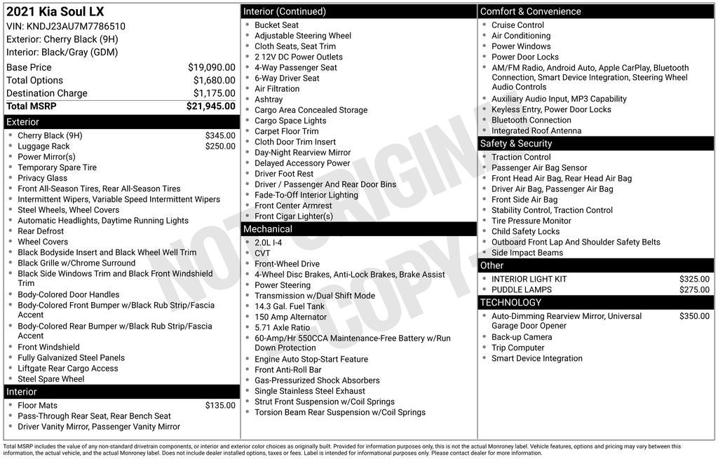 2021 Kia Soul LX