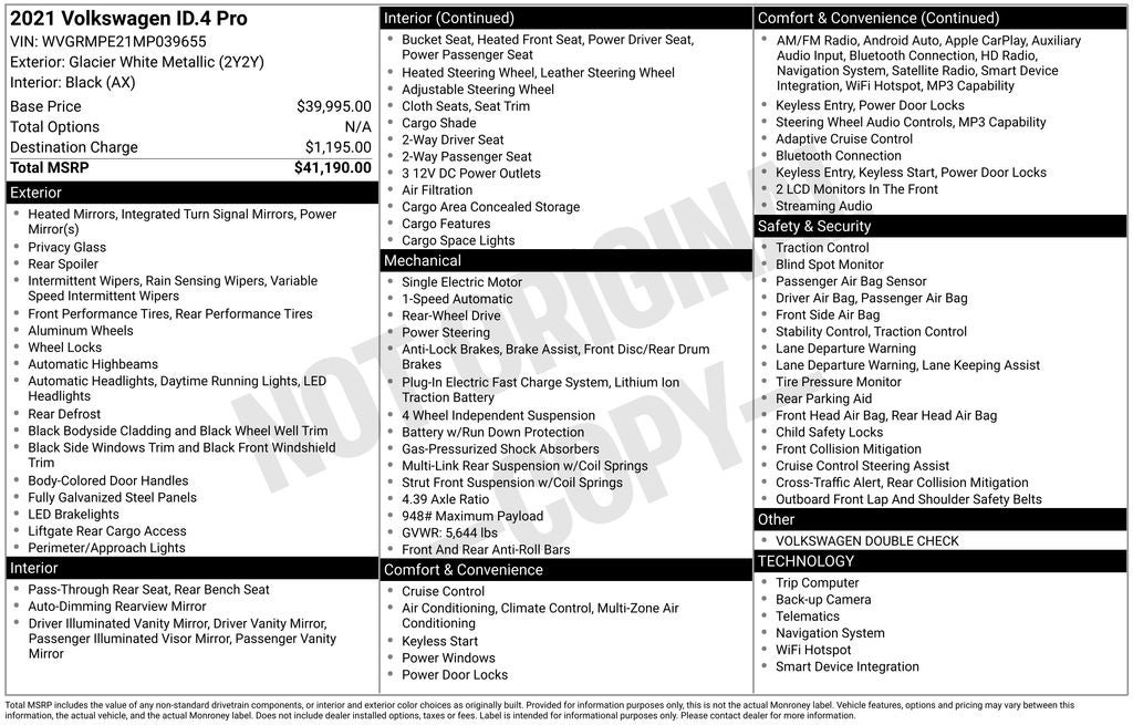 2021 Volkswagen ID.4 Pro