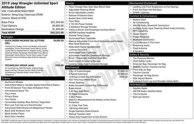 2019 Jeep Wrangler Sport Altitude