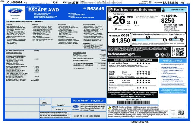 2022 Ford Escape SEL