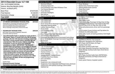 2014 Chevrolet Cruze 1LT