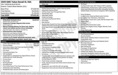 2020 GMC Yukon XL Denali