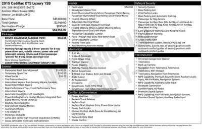 2015 Cadillac XTS Luxury