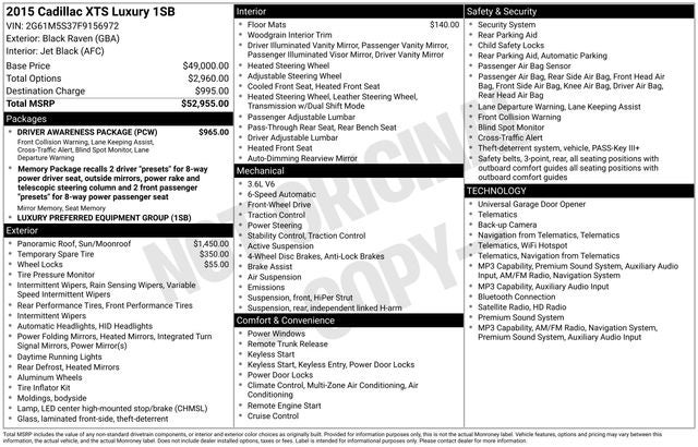 2015 Cadillac XTS Luxury