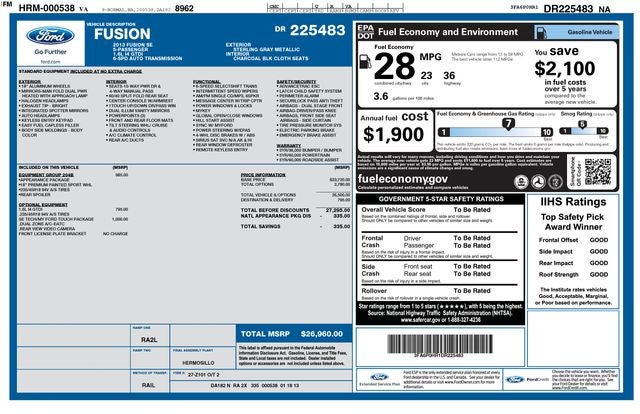 2013 Ford Fusion SE