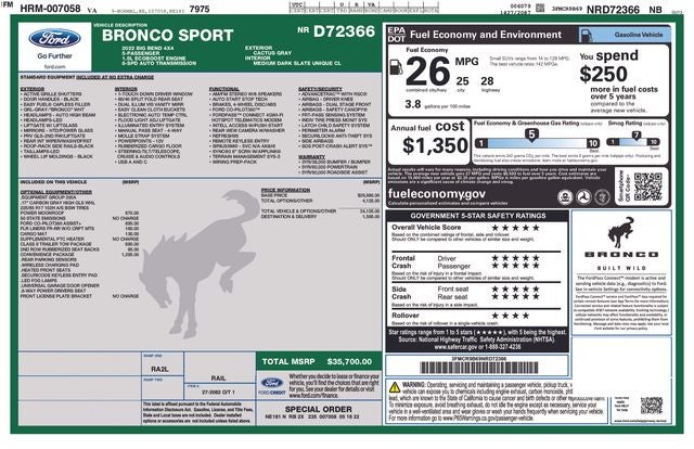 2022 Ford Bronco Sport Big Bend