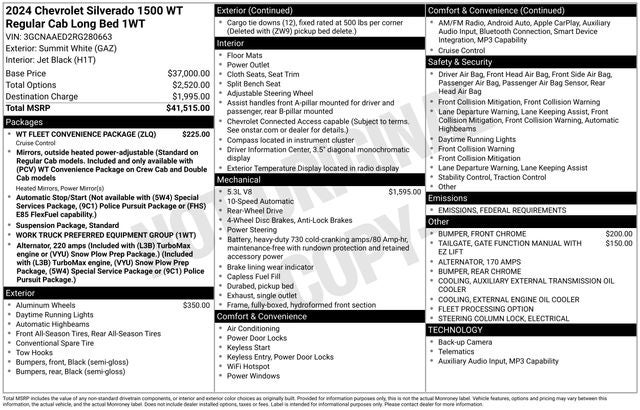 2024 Chevrolet Silverado 1500 WT