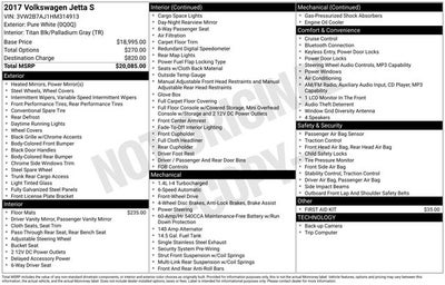 2017 Volkswagen Jetta 1.4T S