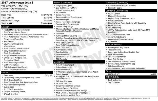 2017 Volkswagen Jetta 1.4T S