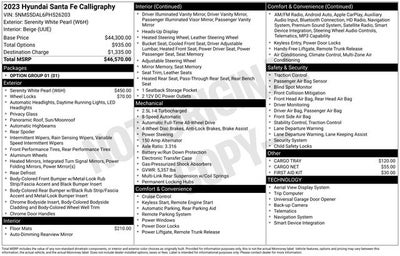 2023 Hyundai Santa Fe Calligraphy