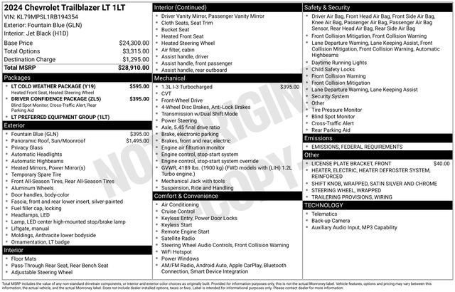 2024 Chevrolet TrailBlazer LT