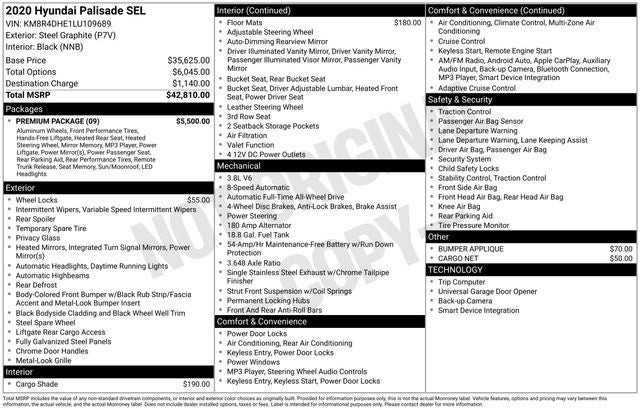 2020 Hyundai Palisade SEL