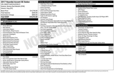 2017 Hyundai Accent SE