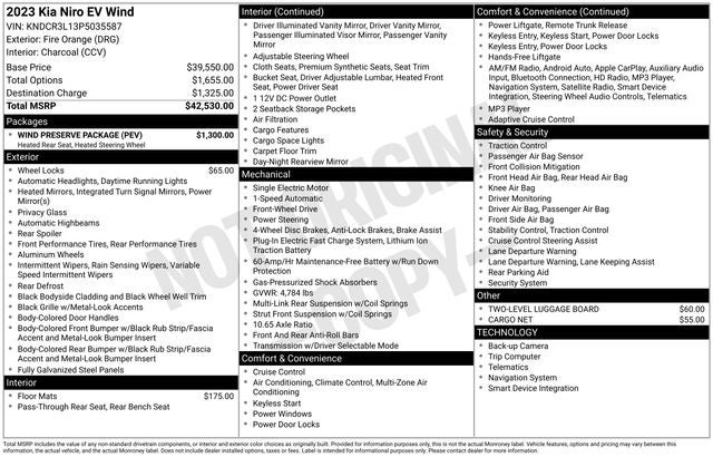 2023 Kia Niro EV Wind