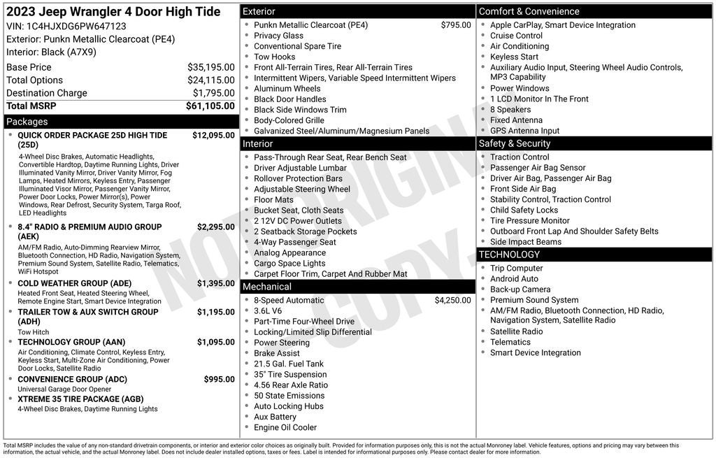 2023 Jeep Wrangler High Tide