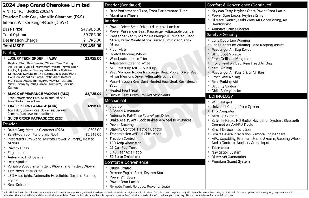 2024 Jeep Grand Cherokee Limited