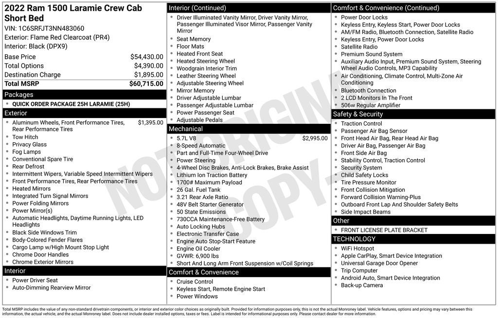 2022 RAM 1500 Laramie