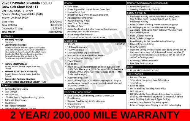 2026 Chevrolet Silverado 1500 LT LT1