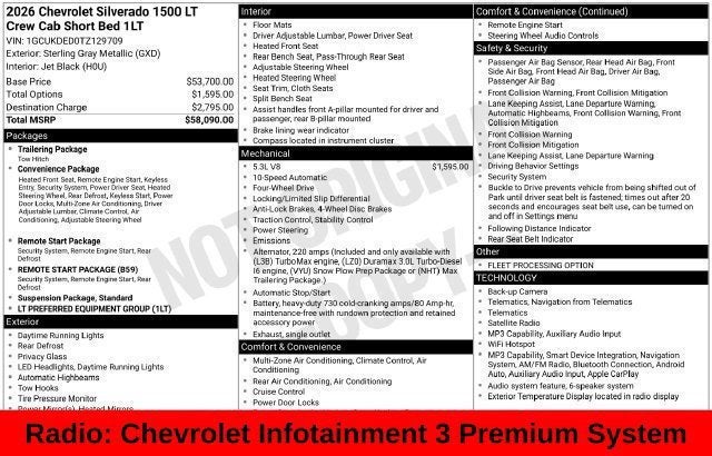 2026 Chevrolet Silverado 1500 LT LT1