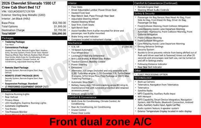2026 Chevrolet Silverado 1500 LT LT1