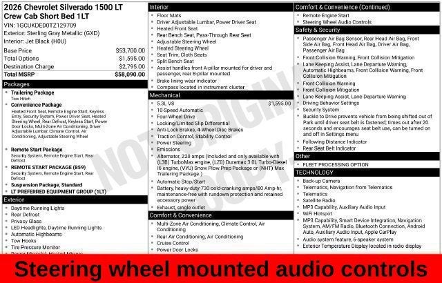 2026 Chevrolet Silverado 1500 LT LT1