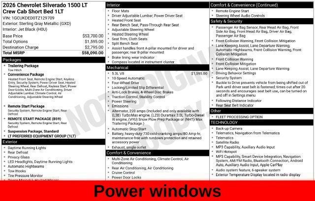 2026 Chevrolet Silverado 1500 LT LT1