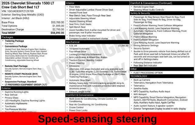 2026 Chevrolet Silverado 1500 LT LT1