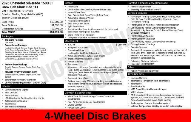 2026 Chevrolet Silverado 1500 LT LT1
