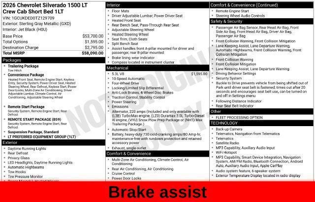 2026 Chevrolet Silverado 1500 LT LT1