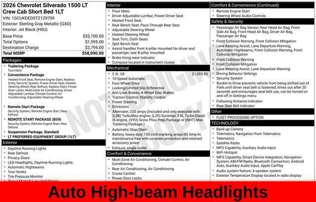 2026 Chevrolet Silverado 1500 LT LT1