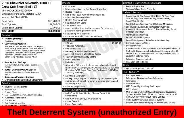 2026 Chevrolet Silverado 1500 LT LT1