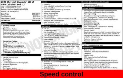 2026 Chevrolet Silverado 1500 LT LT1