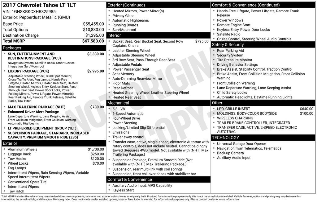 2017 Chevrolet Tahoe LT